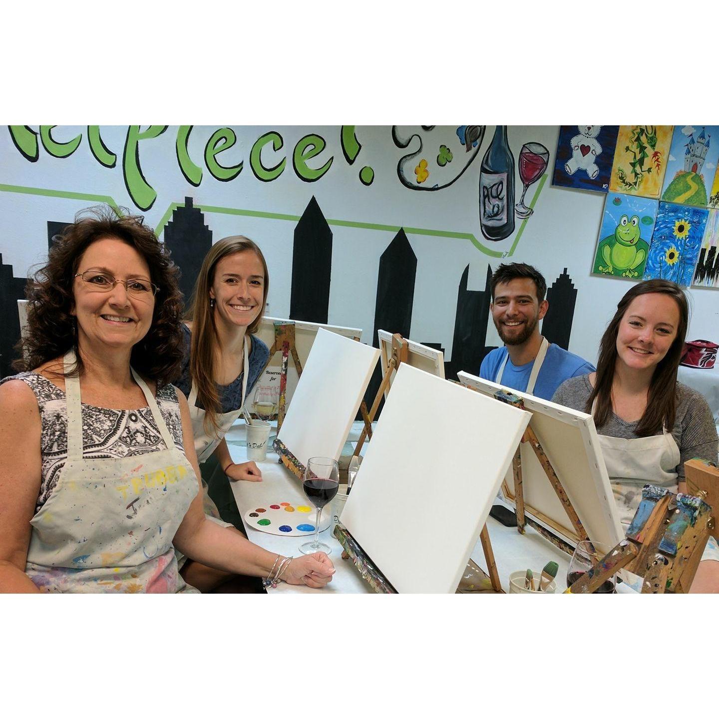 paint and sip for Phyllis' birthday! 
July 2017