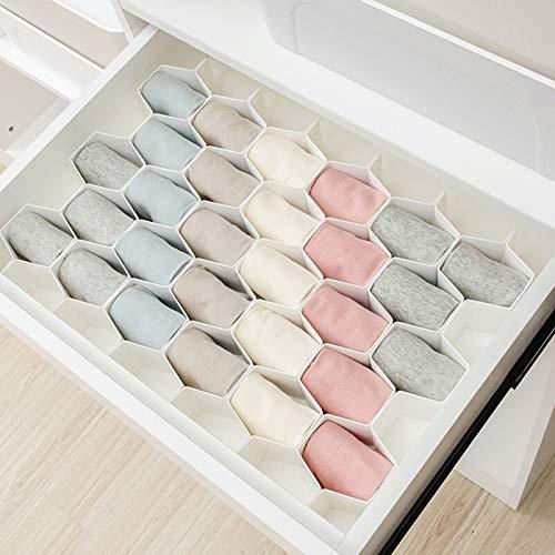 Pomelo Town Drawer Divider Organizer 8pcs DIY Plastic Grid Honeycomb Drawer Divider