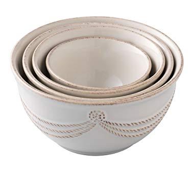 Juliska Berry and Thread Nesting Prep Bowl Set of 4 Whitewash
