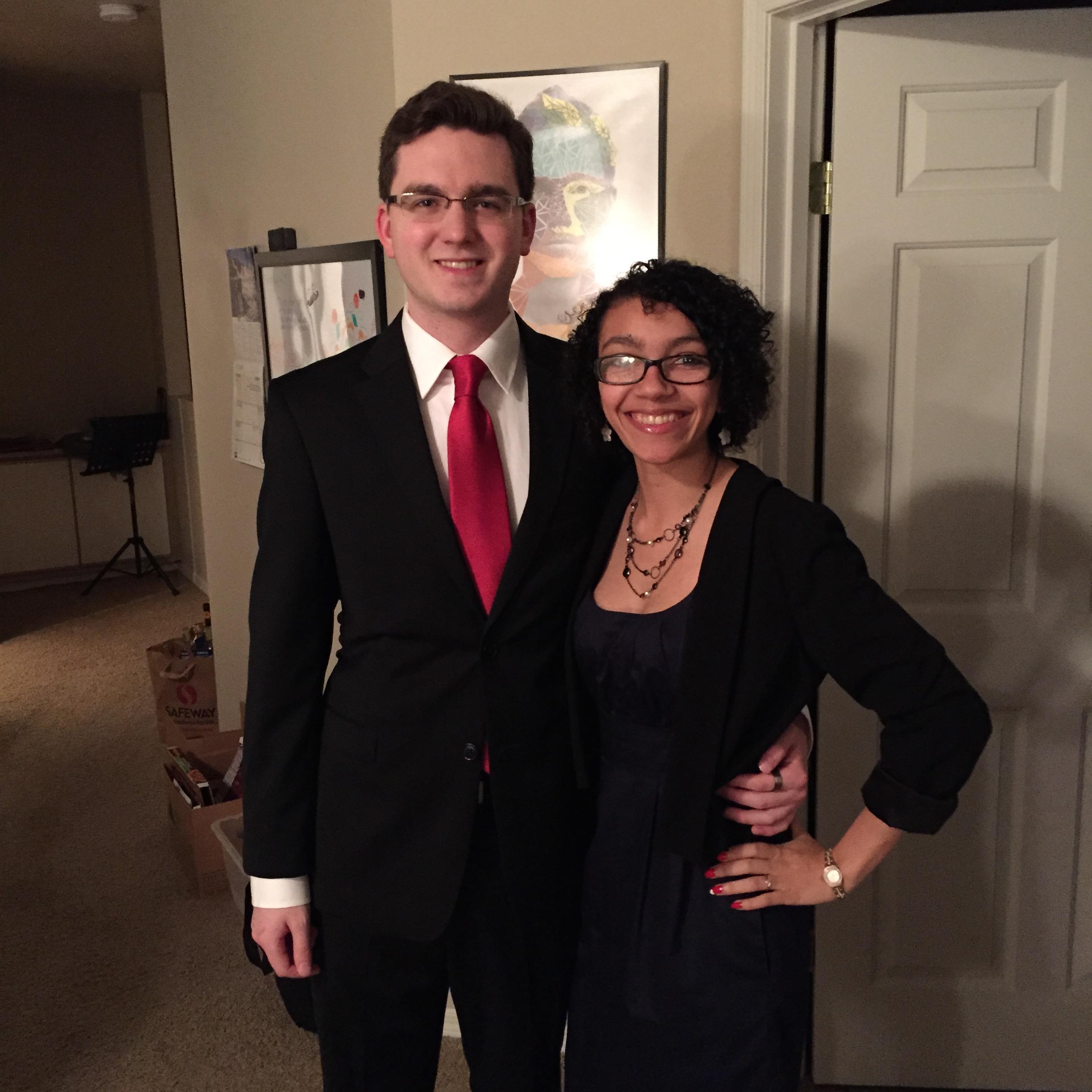 Valentines Day 2015, headed to a fancy dinner!