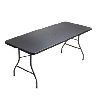 Cosco® 6-Foot Centerfold Blow Molded Table in Black
