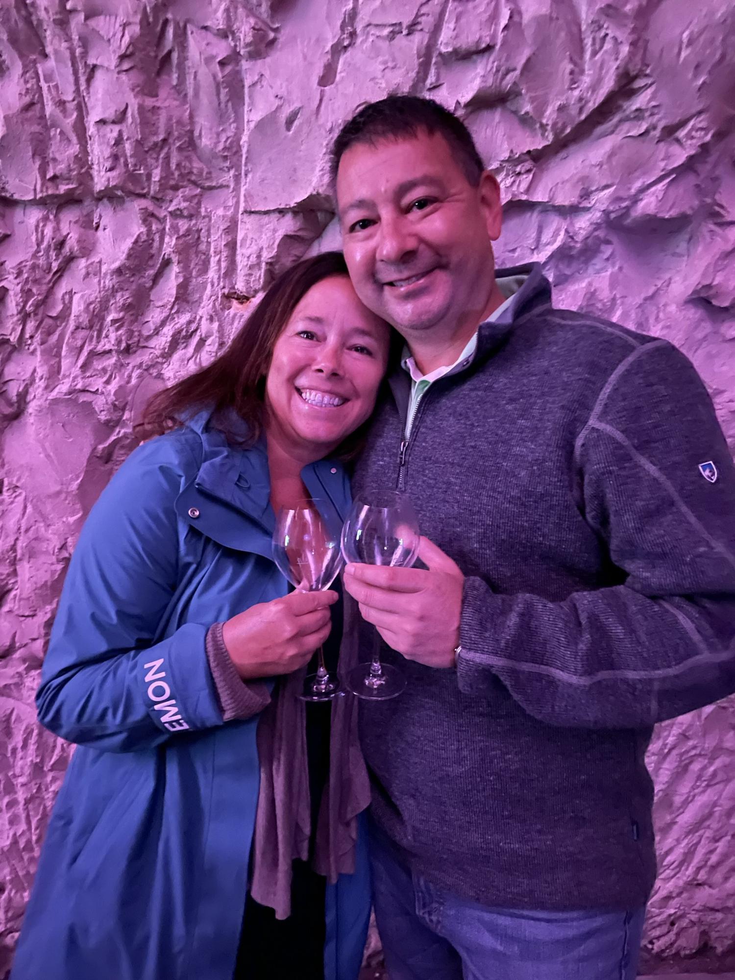 Champagne cave tour at Veuve Clicquot in Reims, France.