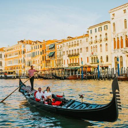 Gondola ride in Venice
