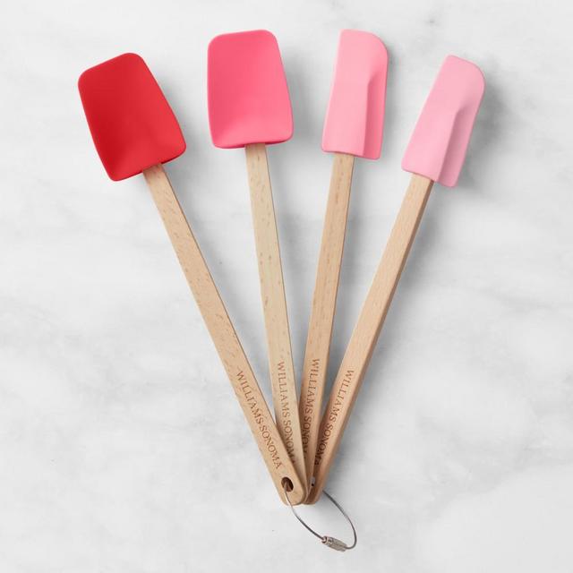 Williams Sonoma Ombre Mini Spatulas, Set of 4, Geranium Pink