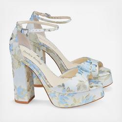 Bella Belle Shoes, Edna Beaded Illusion Mesh Lace High Heels Bella Belle Shoes, Edna Beaded Illusion Mesh Lace High Heels