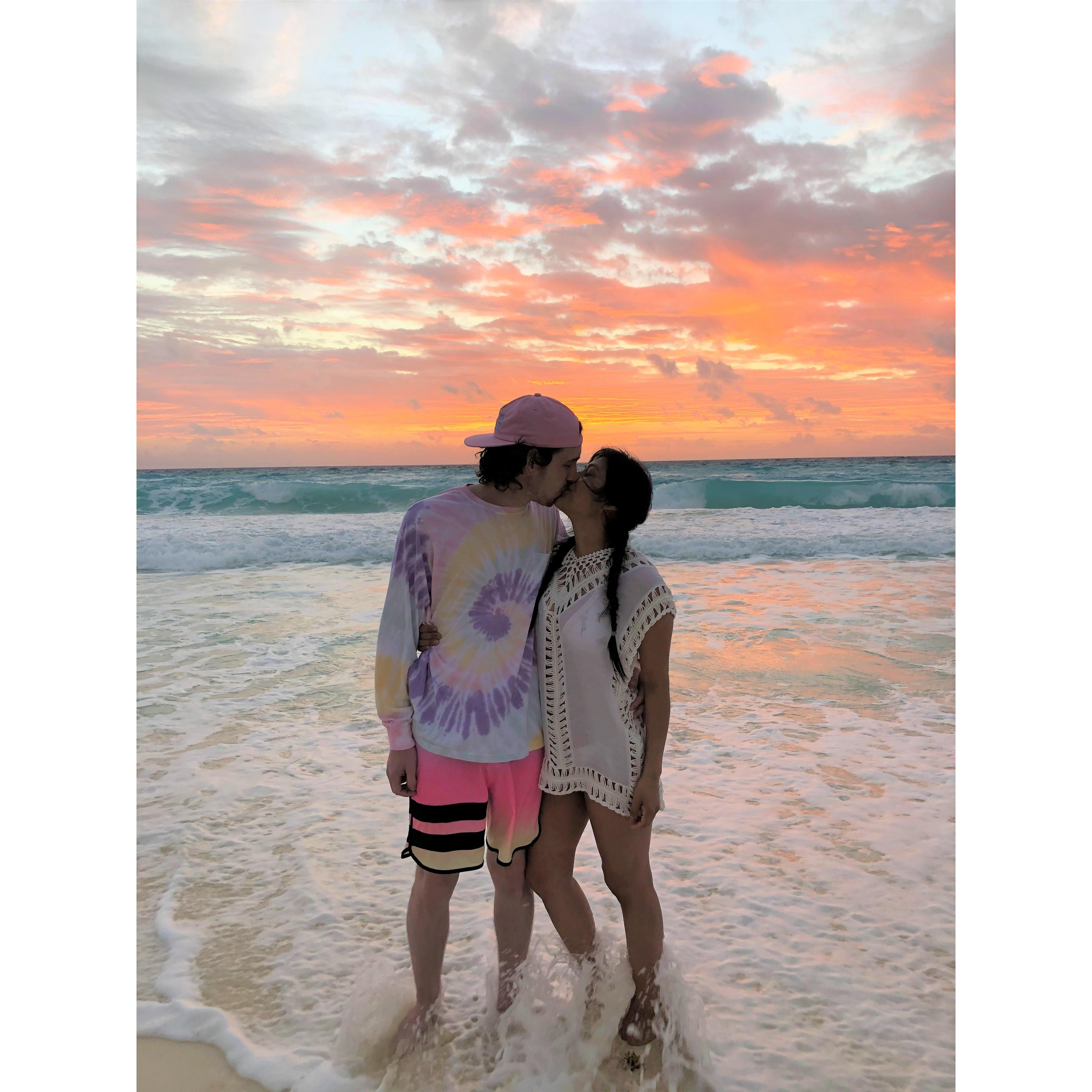 Our first Sunrise Picture :) Cancun Feb '21