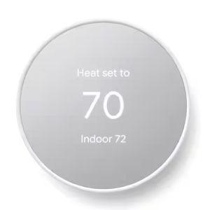 Nest Thermostat - Smart Programmable Wi-Fi Thermostat - Snow