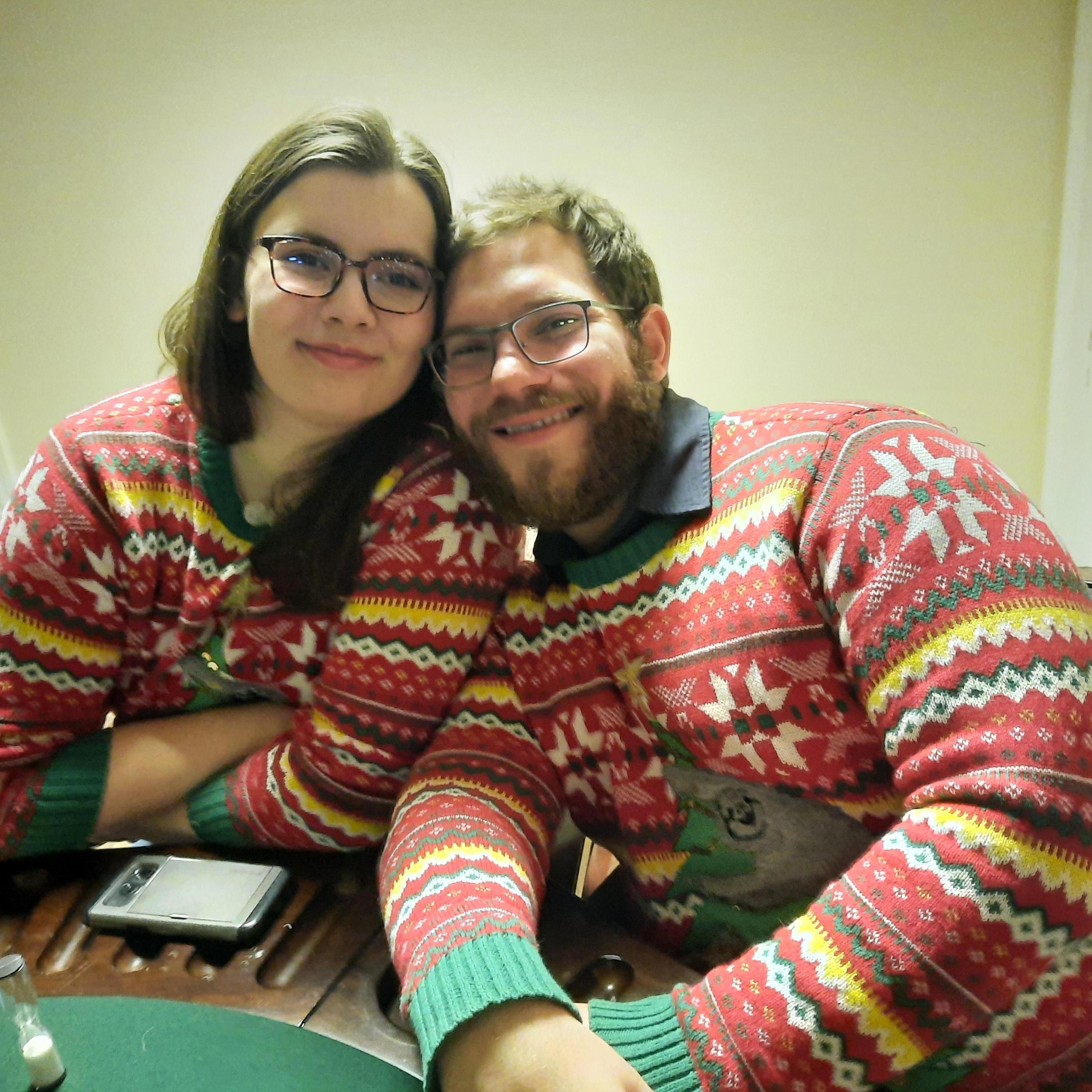 And so many matching sweaters.