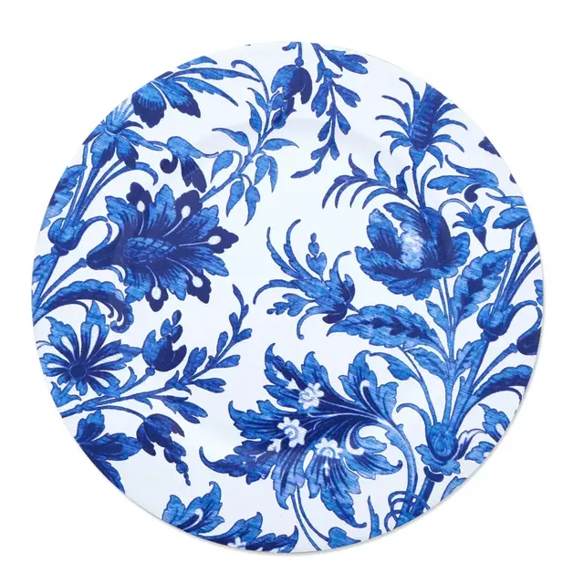 Saro Lifestyle Florentia Charger Plates in Indigo (Set of 4)