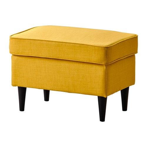 STRANDMON Ottoman, Skiftebo yellow