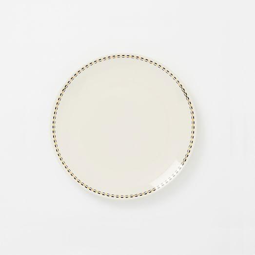 Fishs Eddy Gilded Salad Plate