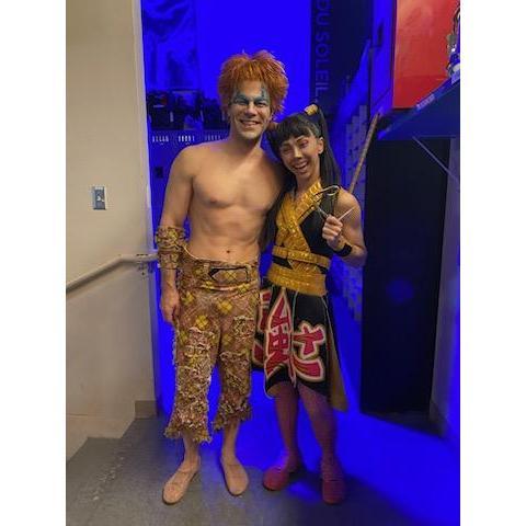 We met working at "Michael Jackson ONE" by Cirque du Soleil