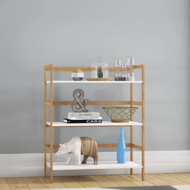 33.9'' H Solid Wood Standard Stackable Bookcase