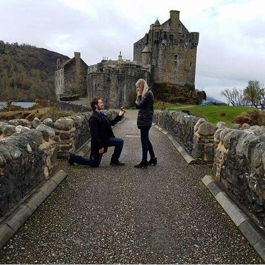 Ben proposed at Eilean Donan Castle, Scotland
