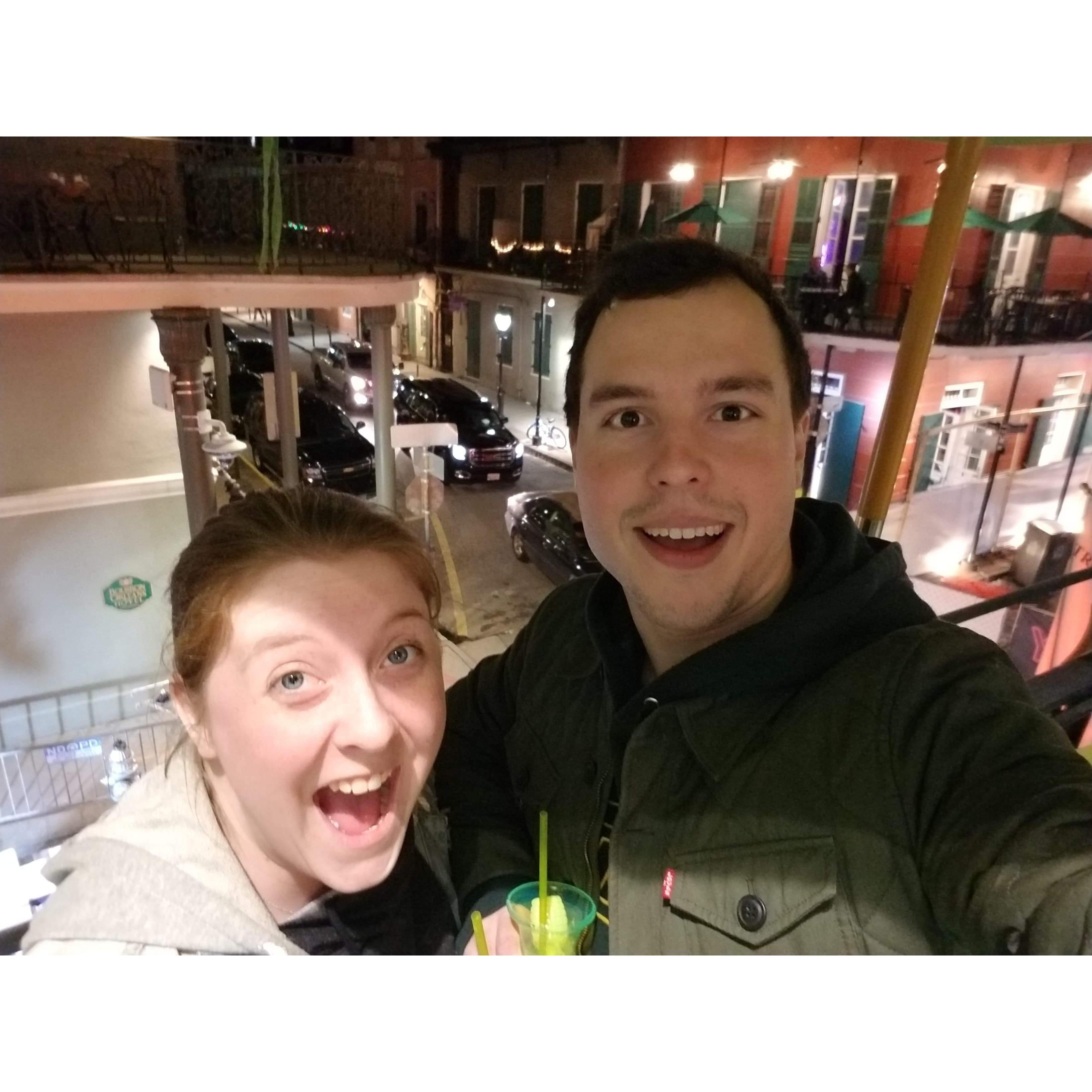 This is us enjoying the sights and sounds of NOLA