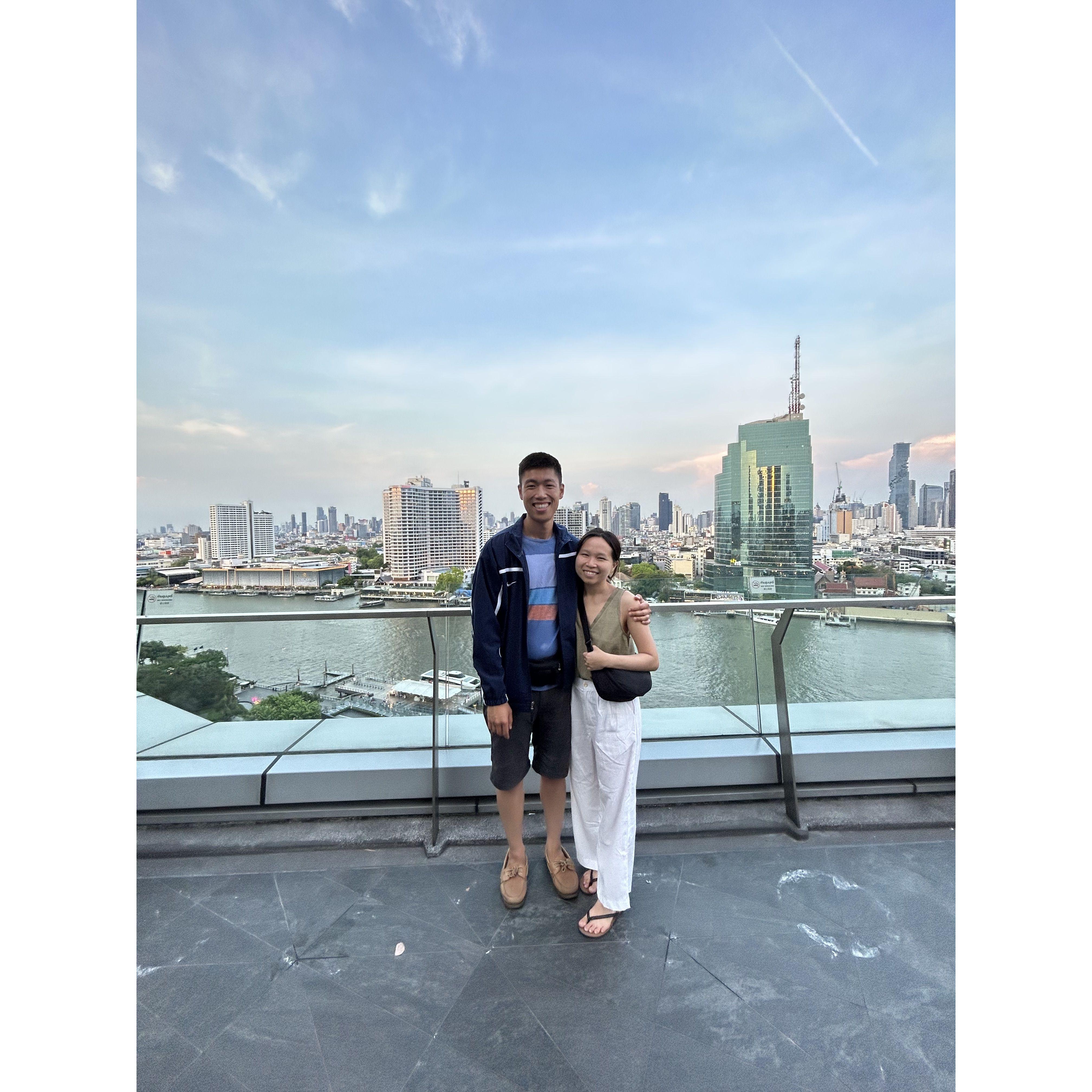 In 2023, our vacation to Singapore enjoying the views of the Marina Bay Sands!