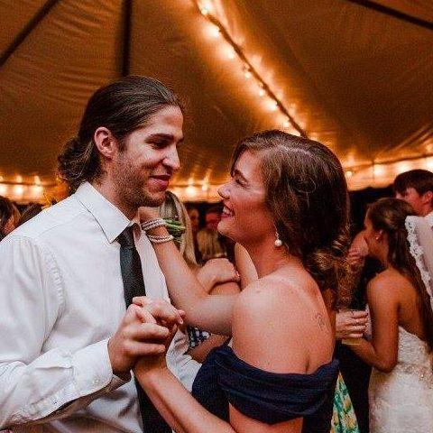 Dancing at Nicole's wedding