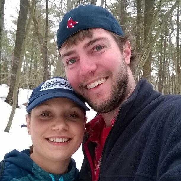 Hiking at Blue Hills Reservation. (Winter 2014)