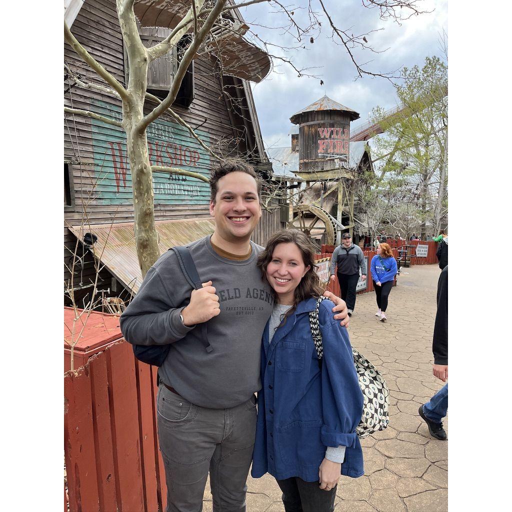 Andrew's first roller coaster