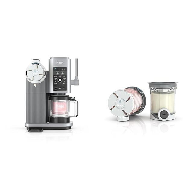Ninja Swirl by CREAMi Ice Cream and Soft Serve Maker, Includes (4) Pints for Sorbet, Milkshake, Frozen Yogurt, Low Calories Program & More, 13-in-1, Soft Serve Handle