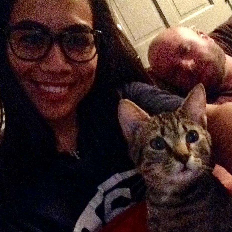 One of our fur babies, as a baby. Catrick Swayze <3
