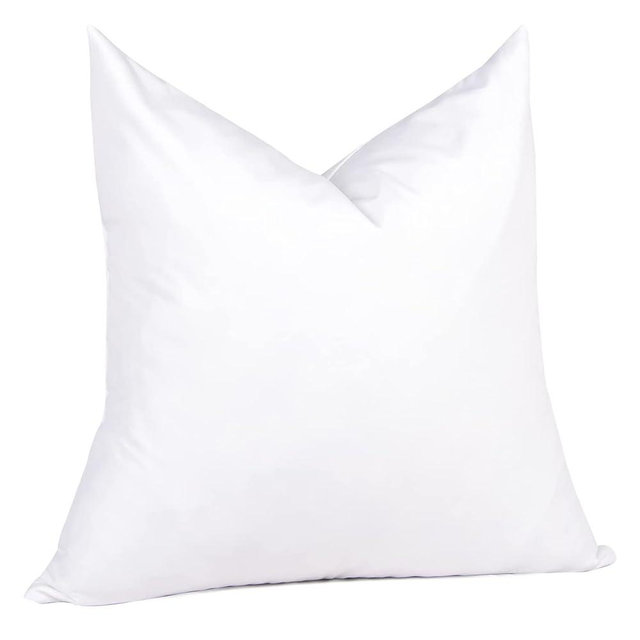 puredown® 26x26 Feather Down Pillow Insert, 1 Pack Euro Pillow Insert for Couch, Chairs, Office, Apartments