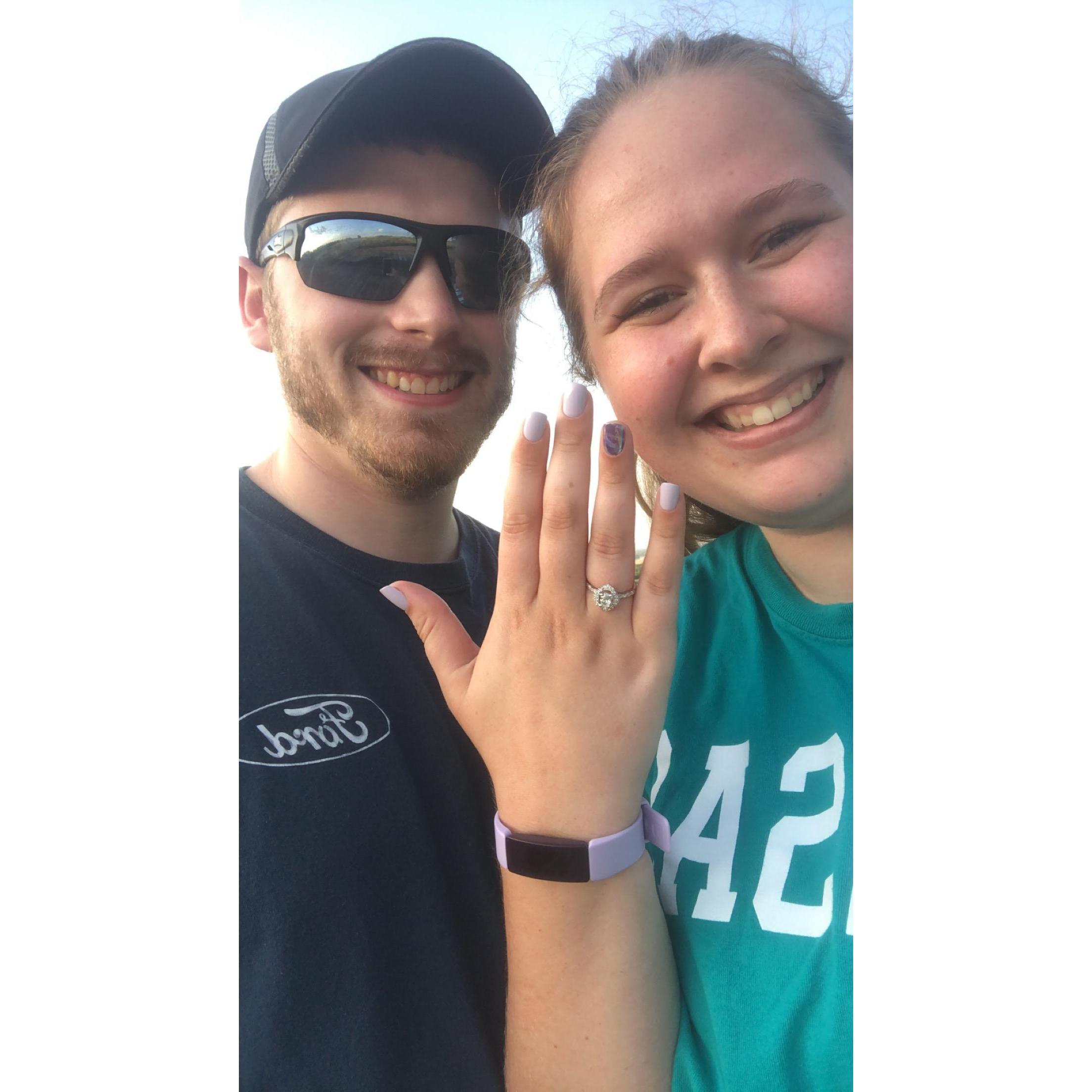 The day we got engaged!
