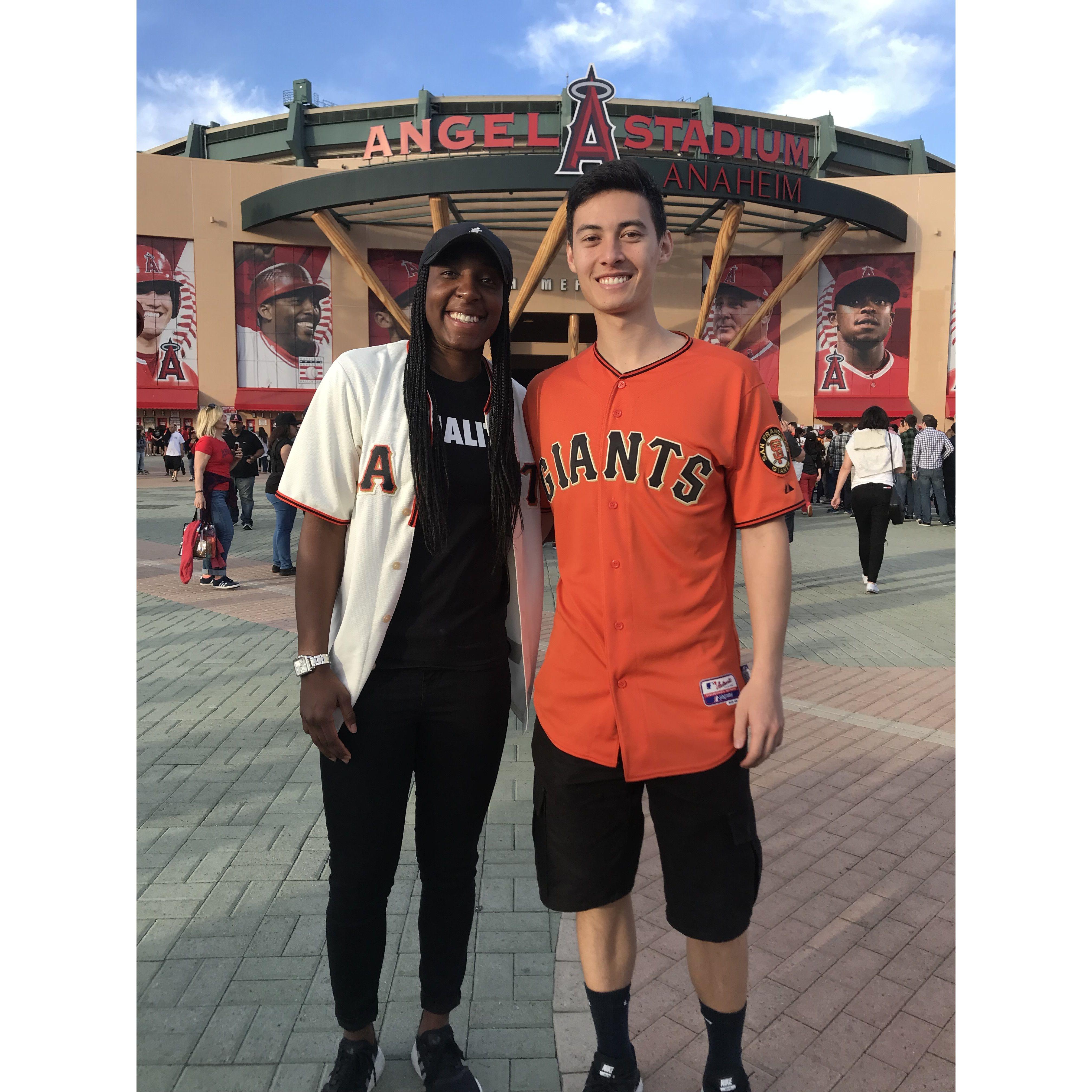 2018: Rooting for the Giants at Angel Stadium