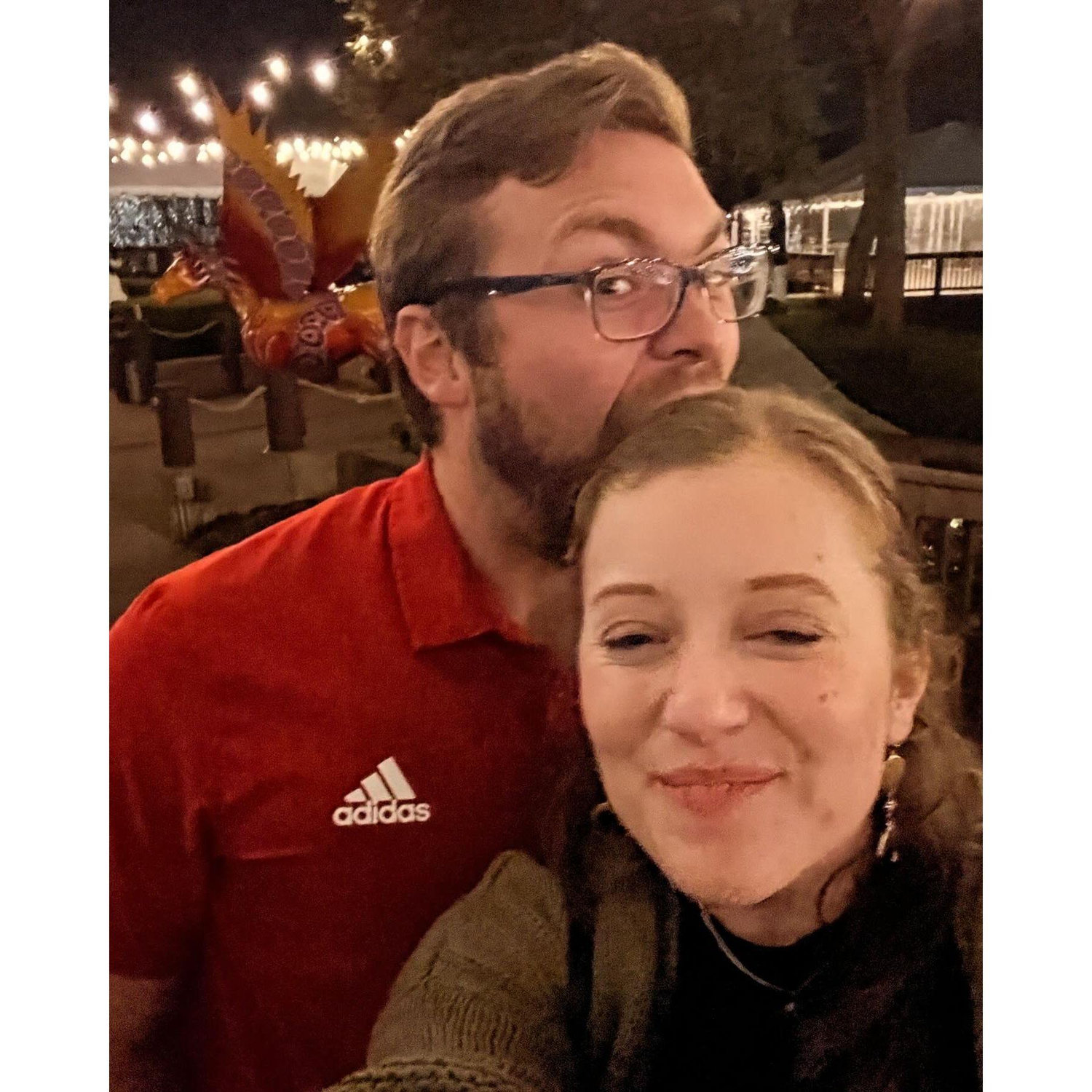 This is our first Captain's Quarter's picture. Little did we know, this would be the place we would get engaged a little over a year later.