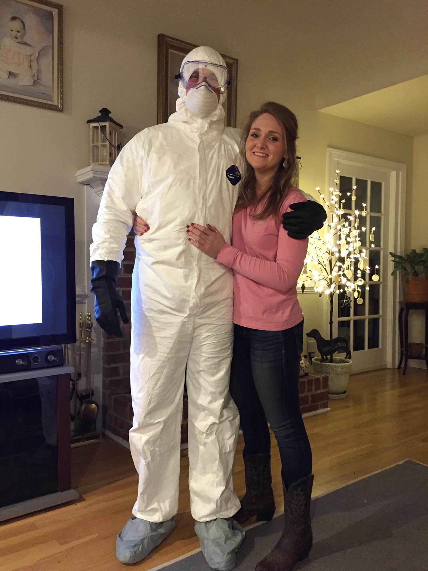 I was getting over the flu and Cody thought it would be funny to come visit me dressed like this.
Louisa, VA 2017