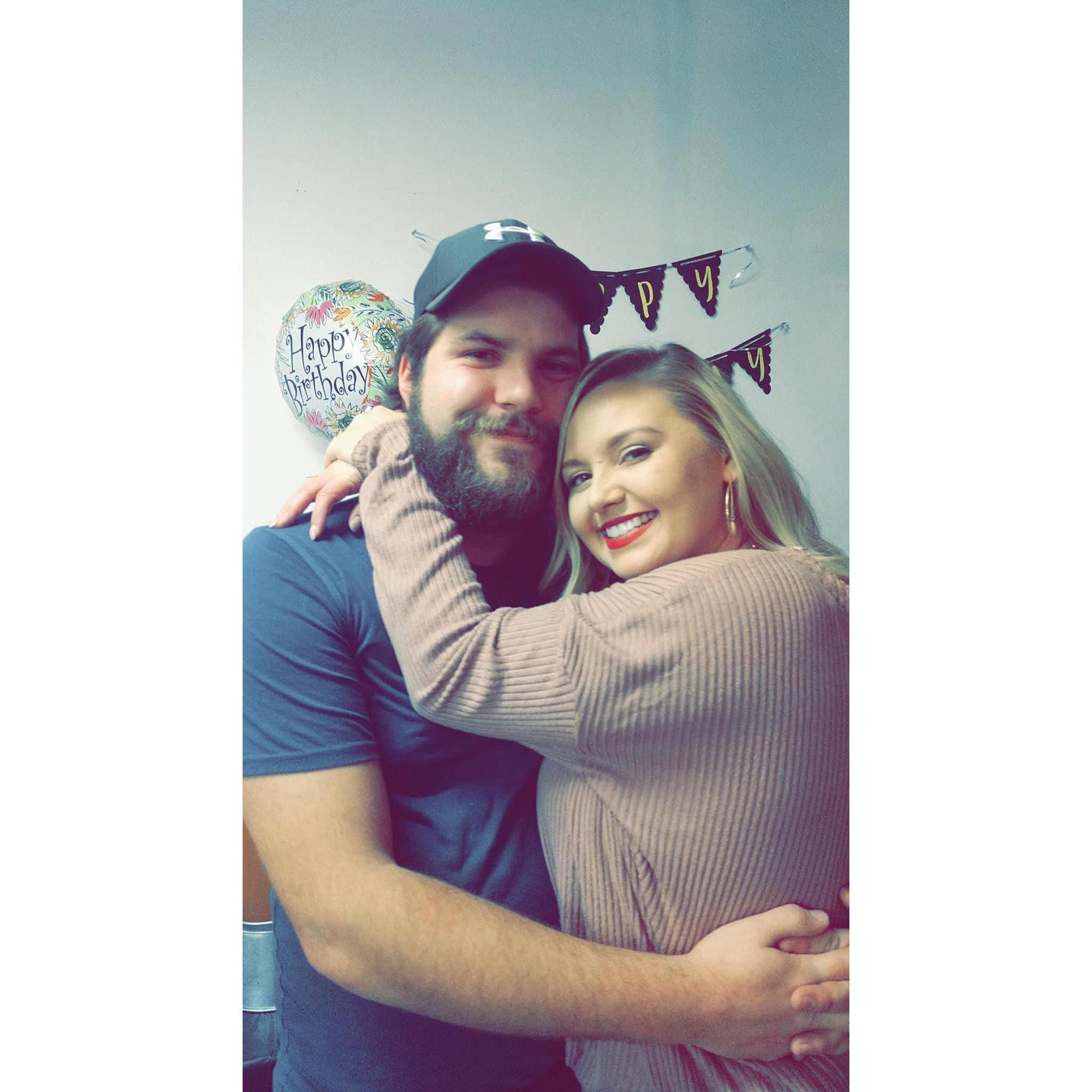 November 2020- Bethany's 26th birthday party in Kylee's garage