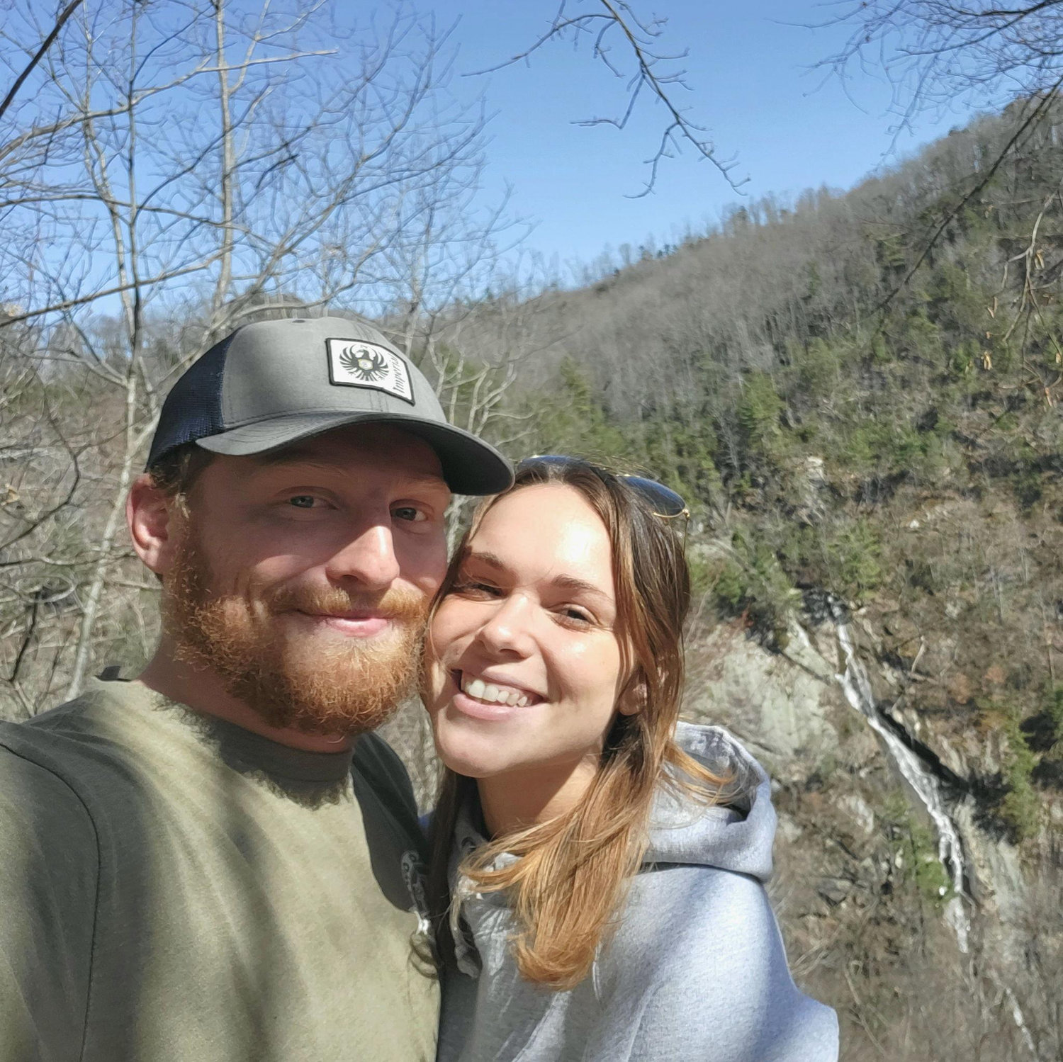 1 year together, hiked the same spot from our first picture together