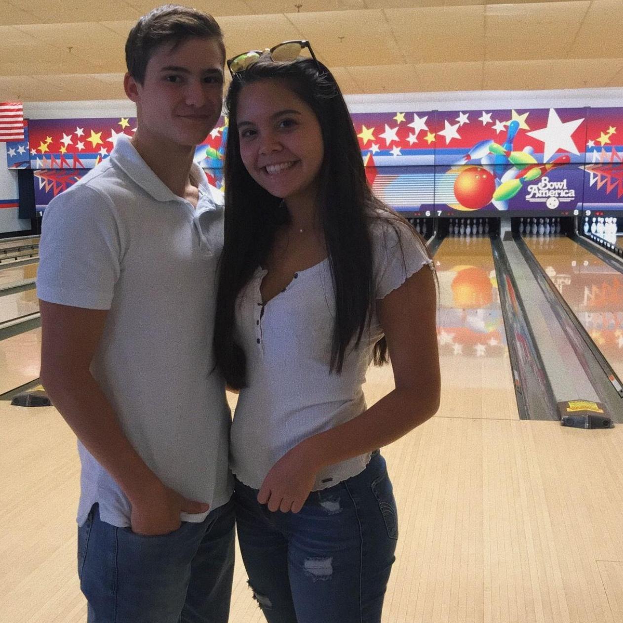 First date alone was at the bowling alley. We were still 15!!