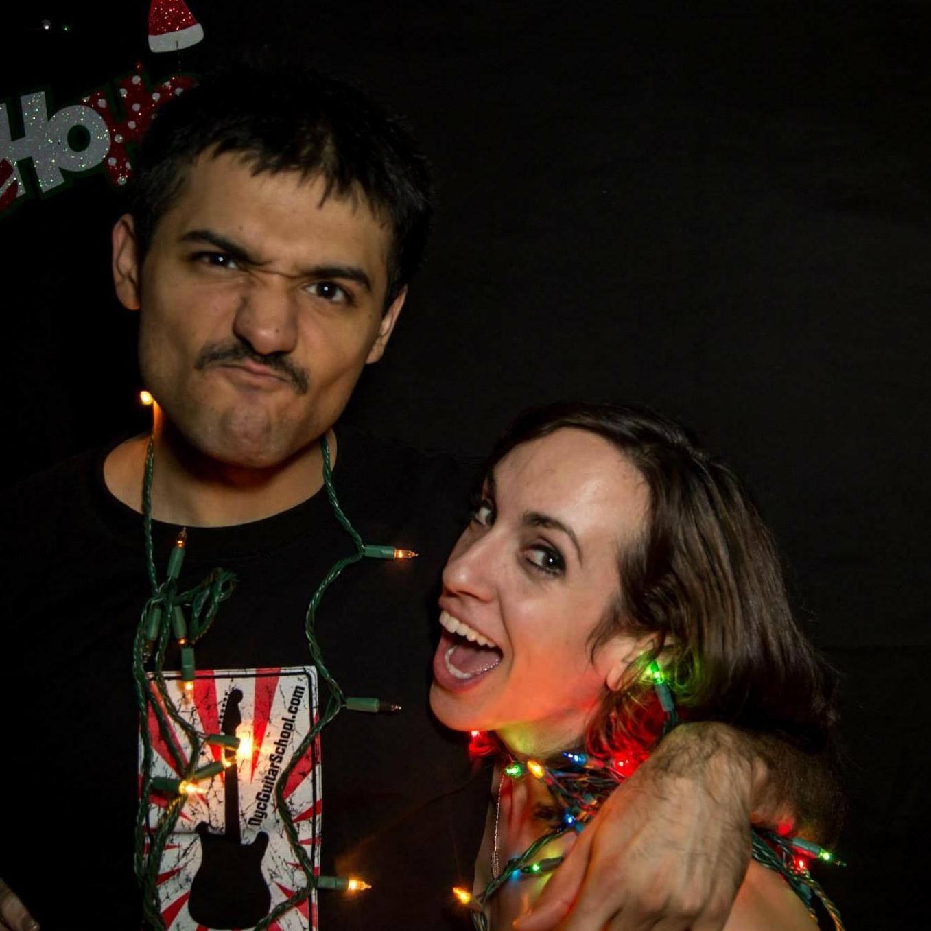 A month into dating...NYC Guitar School Holiday Party