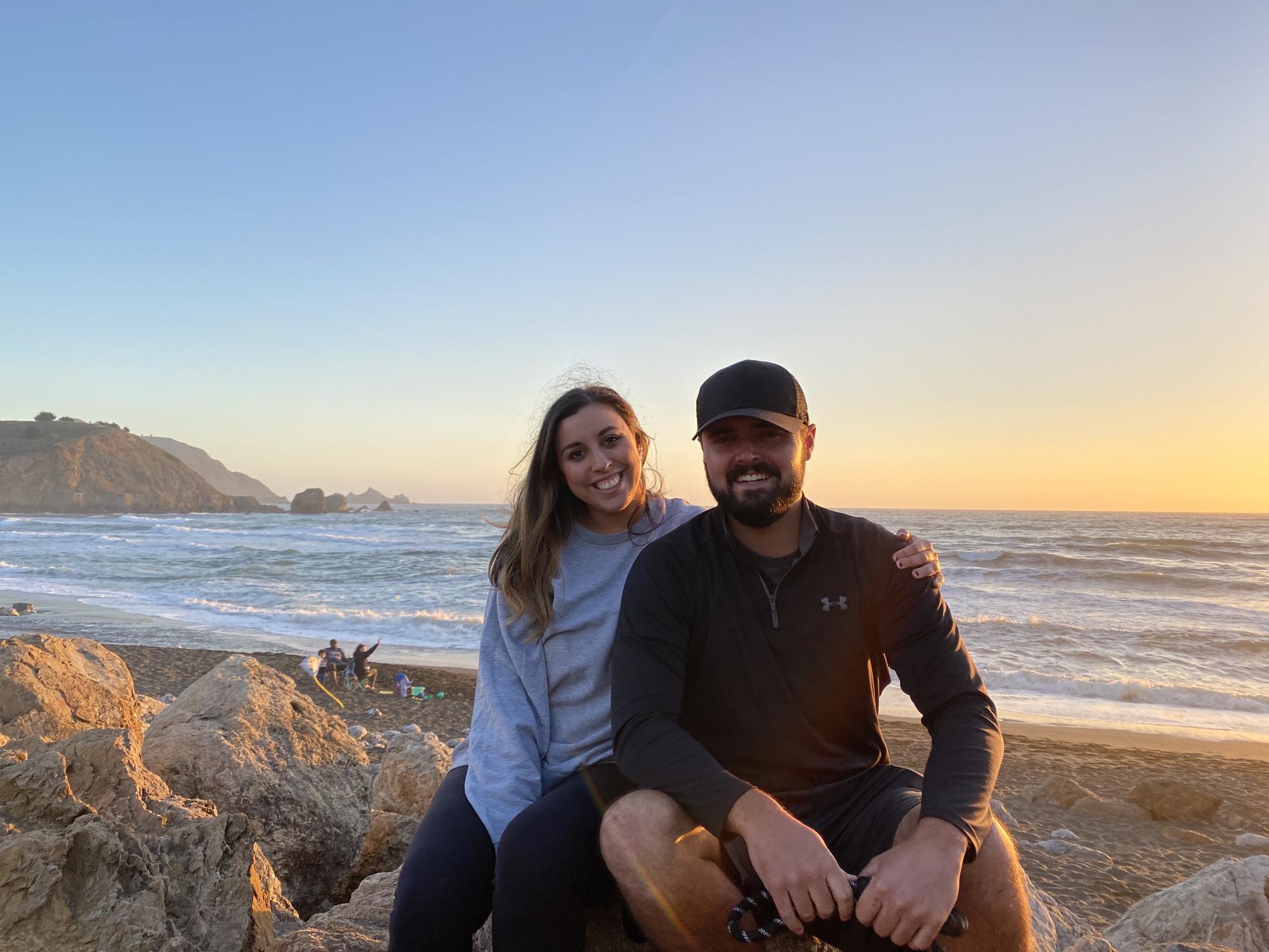 Eating in-n-out and watching the sunset in 2020