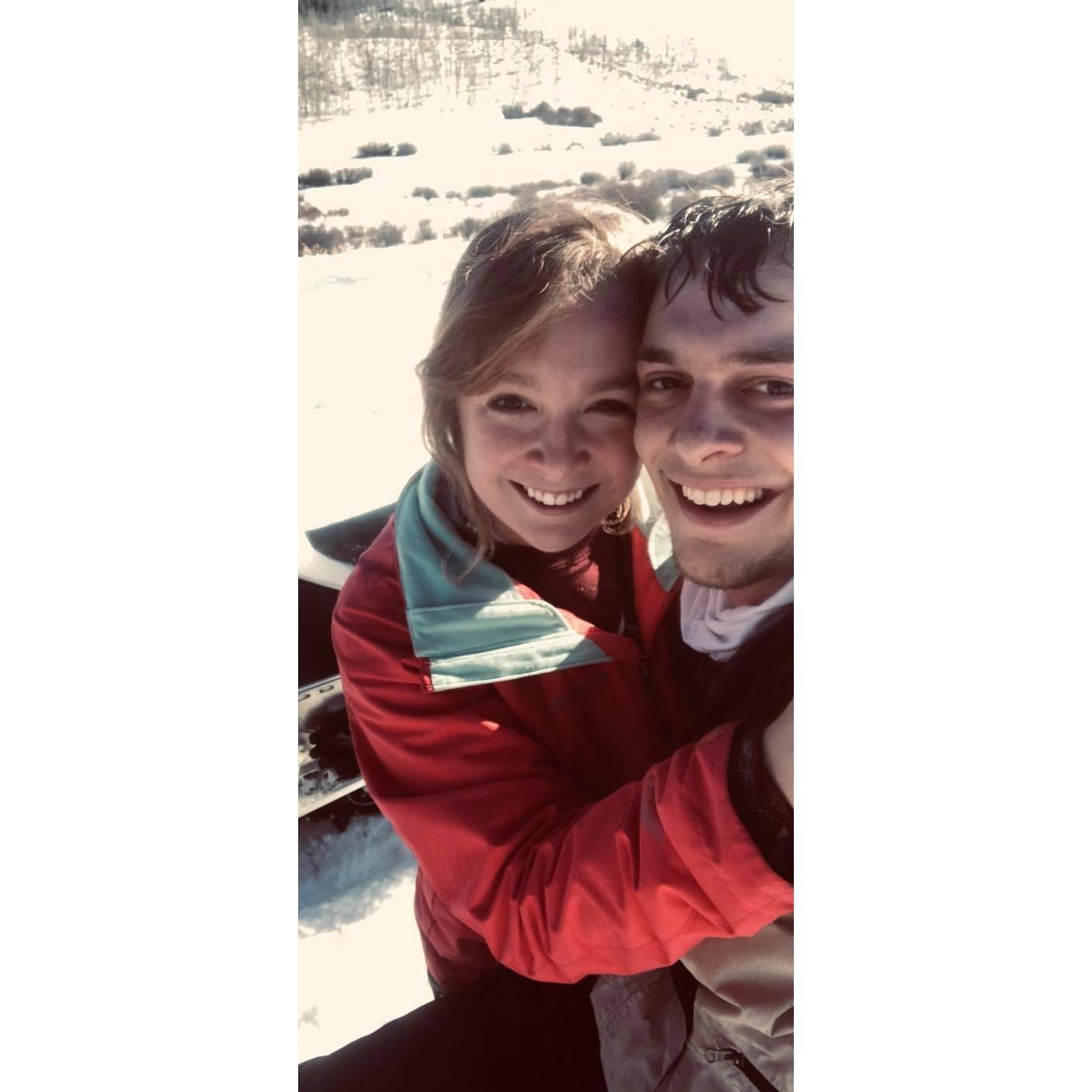 Snowmobiling on New Years Eve at Walden Lodge