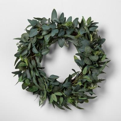 Faux Seeded Eucalyptus Wreath - Hearth & Hand™ with Magnolia