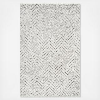 Adirondack Modern Distressed Chevron Area Rug