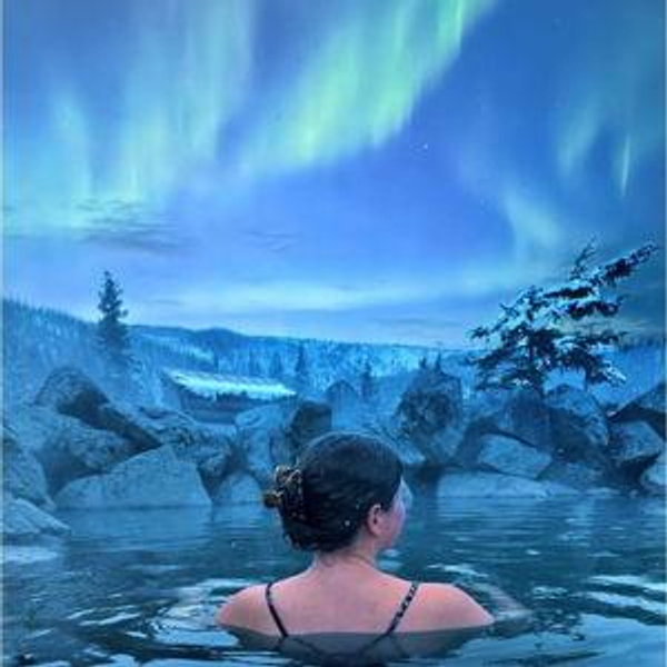 Chena Hot Springs and Ice Museum Excursion on our Alaskan Honeymoon