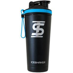 26oz Black Ice Shaker - Blue Bands