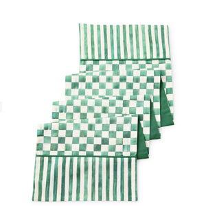 Emerald Check Table Runner