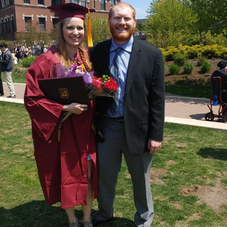 Carisse's college graduation May 2017