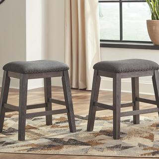 Caitbrook Upholstered Stool, Set of 2