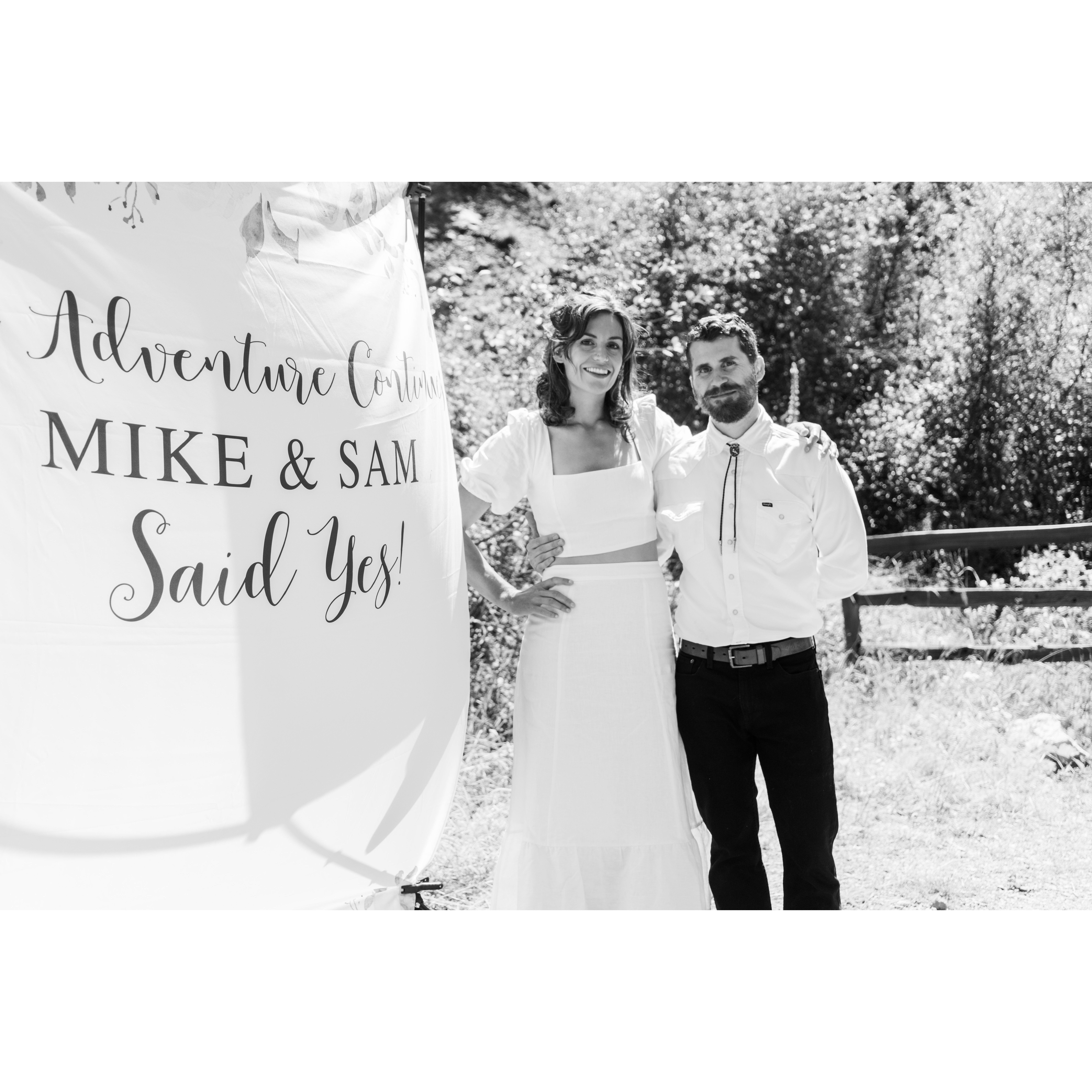 Mike and Sam Said "YES!" September 2022.
