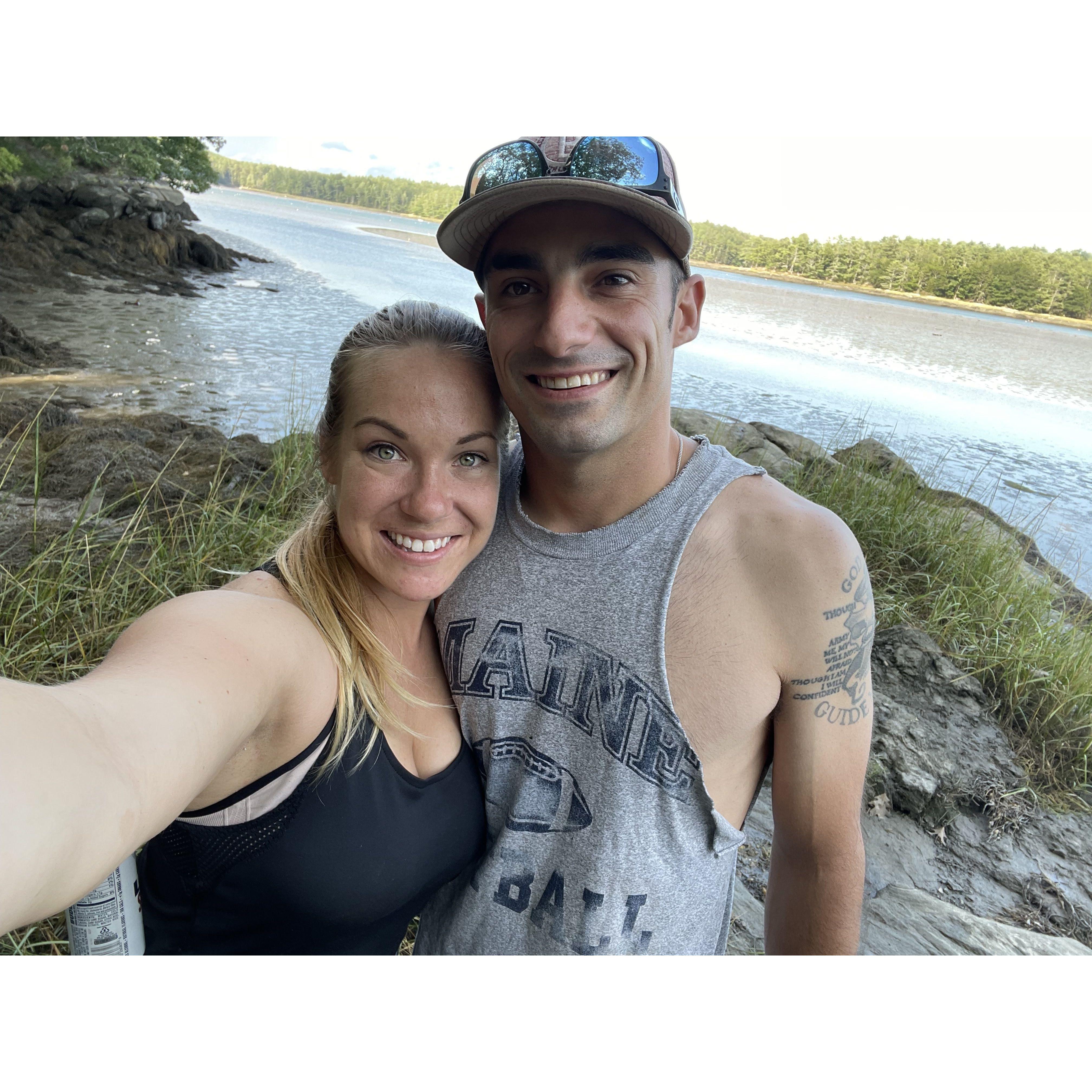 One of many boothbay trail hike dates 🌊