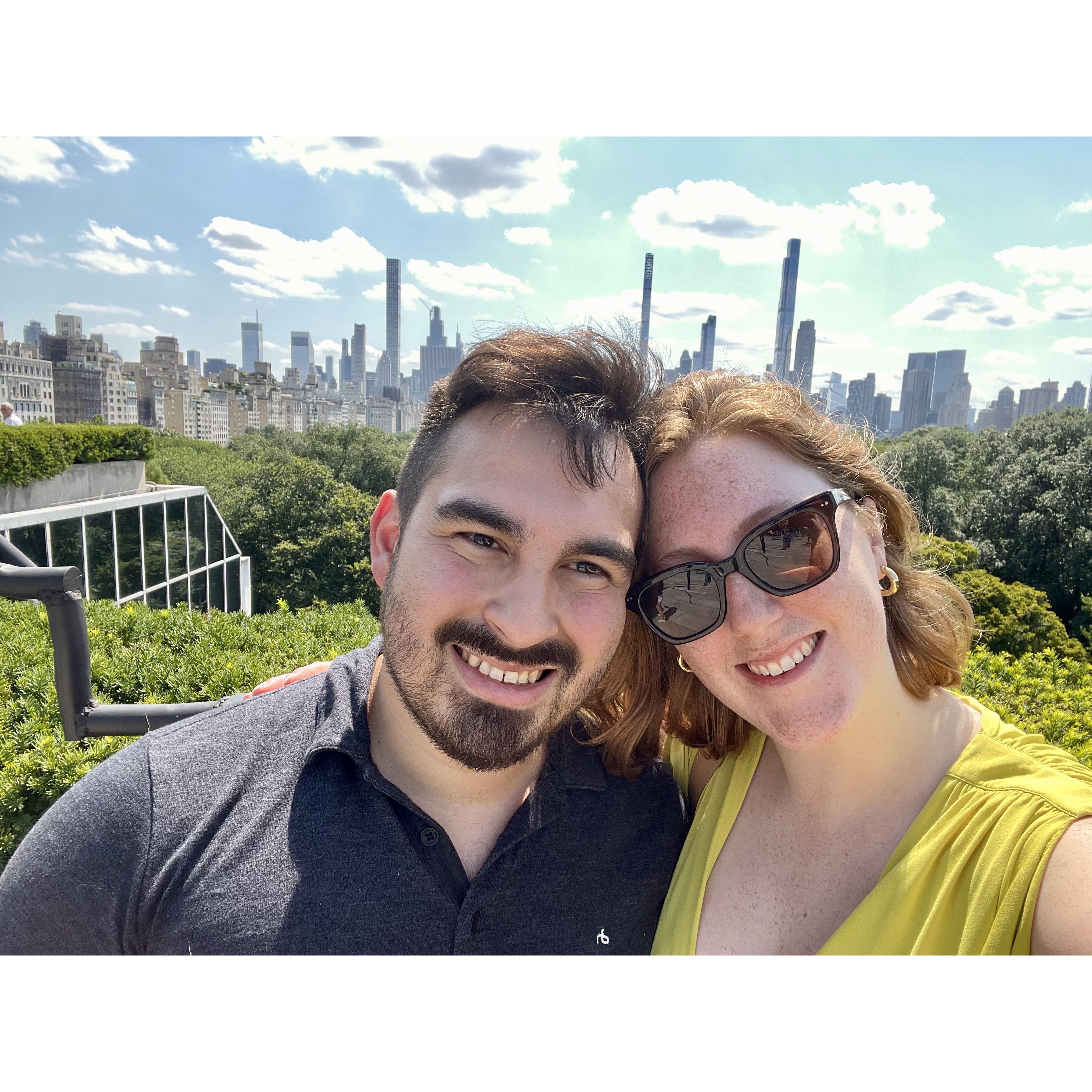 The day after we got engaged; New York, NY