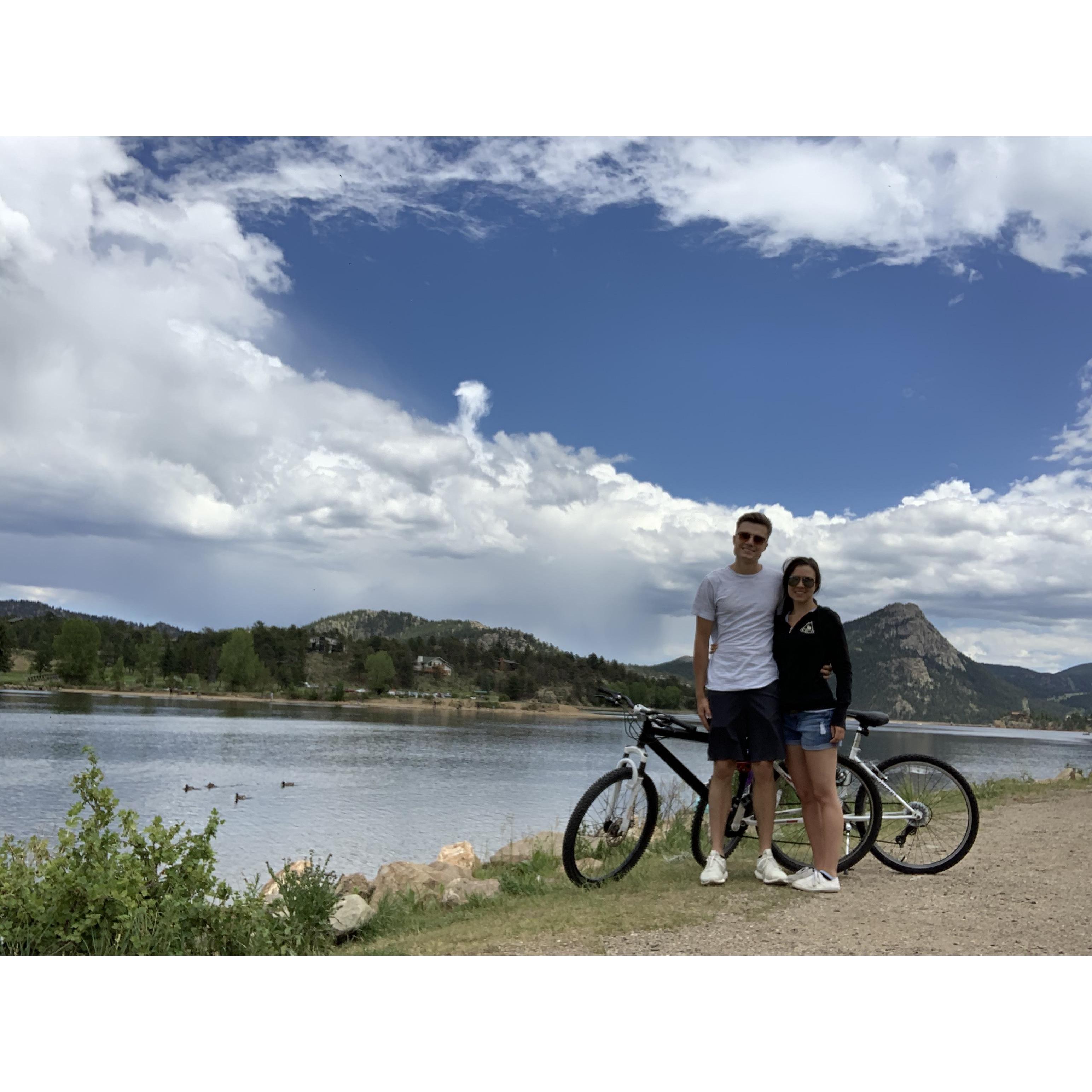 Lake Estes bike ride