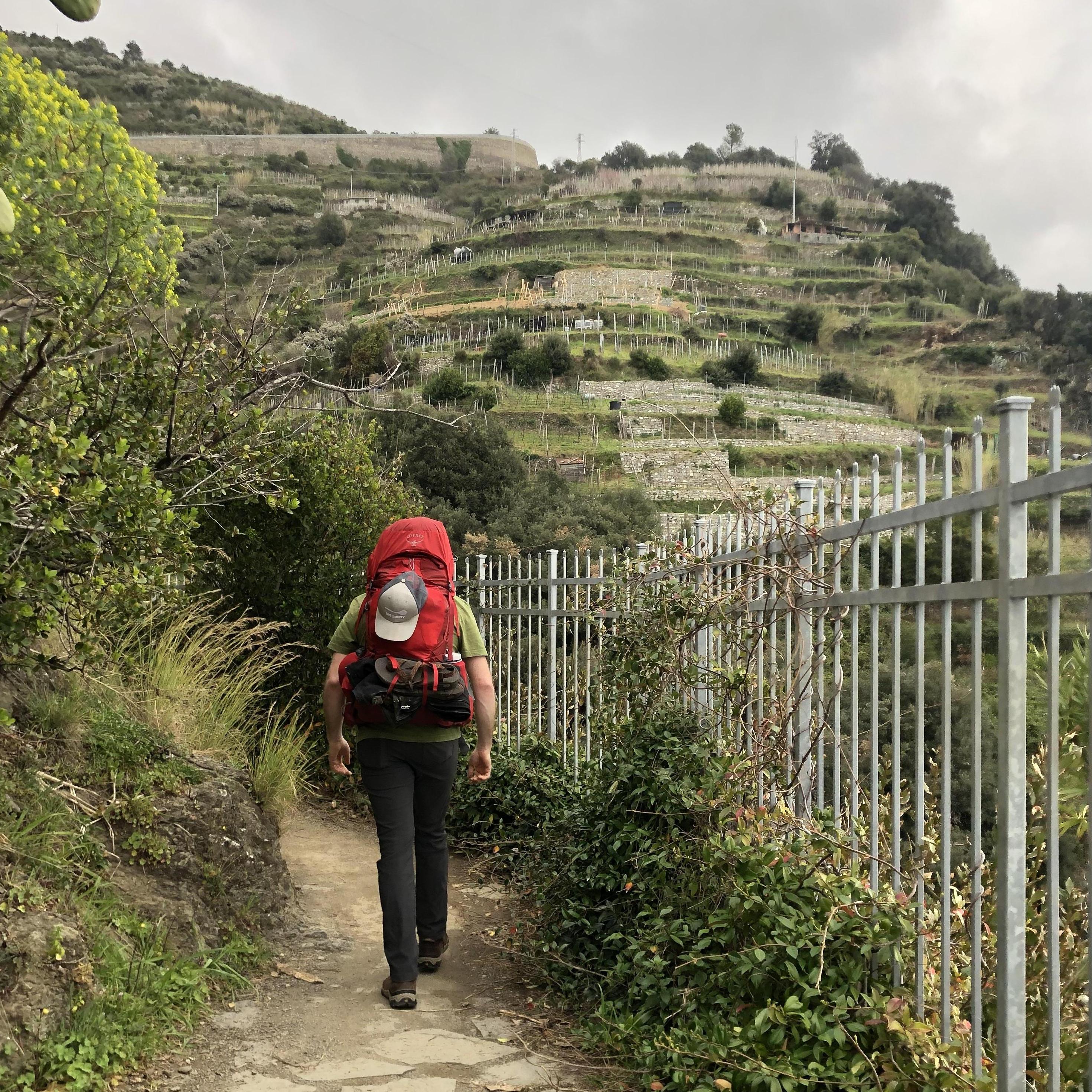 The hike away from Monterosso al Mar