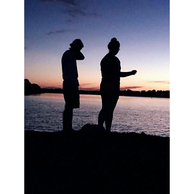 Tanner teaching me to skip rocks :)