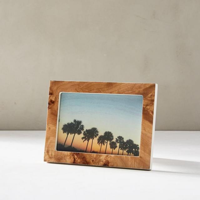 Burled Wood Frame, Tabletop Frame, Natural, 4"x6"